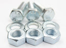 grade 8.8 M12 x 50 sets setscrews fully threaded bolts zinc plated Pack of 12