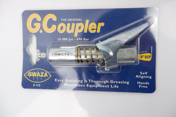Grease Gun G Coupler Quick Release Lock On Coupling End 1/8" BSP Workshop Farm
