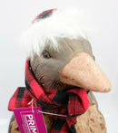 Christmas Penguin Primus Wood Effect Frost Proof Ornament Garden Home Animal
