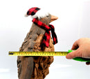 Christmas Penguin Primus Wood Effect Frost Proof Ornament Garden Home Animal