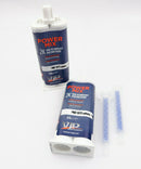 2 x VIP21B Power Mix 2K Polyurethane universal Repair Adhesive - Black 1 Minute