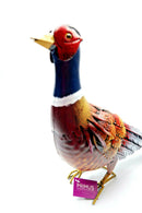 LIFE SIZE PHEASANT Metal Garden Ornament Lifelike Outdoor Indoor Garden Bird