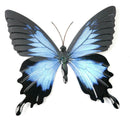 Large Metal Blue,Pink Butterfly-Garden Wall Hanging Art Ornament Indoor/Outdoor