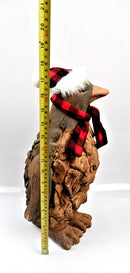 Christmas Penguin Primus Wood Effect Frost Proof Ornament Garden Home Animal