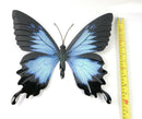Large Metal Blue,Pink Butterfly-Garden Wall Hanging Art Ornament Indoor/Outdoor