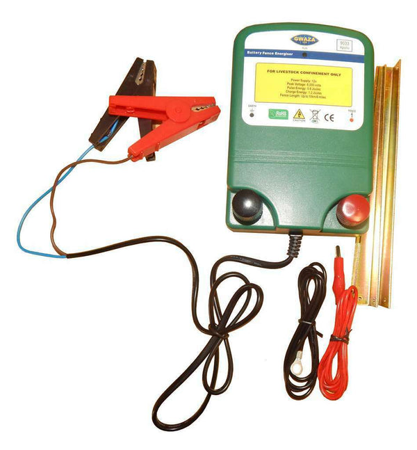 ELECTRIC FENCE ENERGISER 12v BATTERY POWER HIGH OUTPUT 0.6J (2 YEAR WARRANTY!)