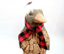 Christmas Penguin Primus Wood Effect Frost Proof Ornament Garden Home Animal