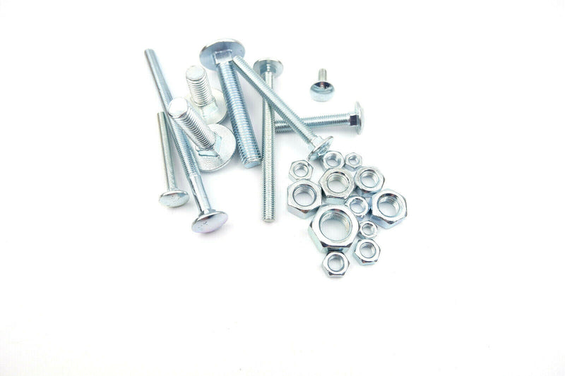 M6 M8 M10 TRADE PRICE ZINC CUP SQUARE HEXAGON BOLT FULL NUT CARRIAGE FULL BOXES