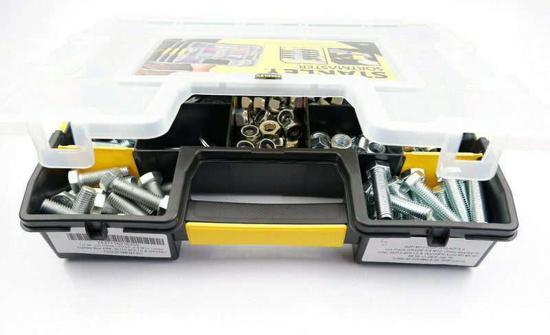 535 Piece GRADE 8.8 M12 12mm Stanley Box ZINC NUTS BOLTS & WASHER ASSORTMENT KIT