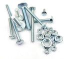 M6 M8 M10 TRADE PRICE ZINC CUP SQUARE HEXAGON BOLT FULL NUT CARRIAGE FULL BOXES