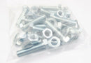 grade 8.8 M12 x 50 sets setscrews fully threaded bolts zinc plated Pack of 12