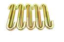 M8 8mm HOOK J BOLTS & SQUARE NUTS ZINC ROOFING GUTTERING FENCE WEATHERPROOF
