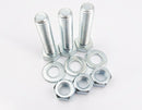 grade 8.8 M12 x 50 sets setscrews fully threaded bolts zinc plated Pack of 12
