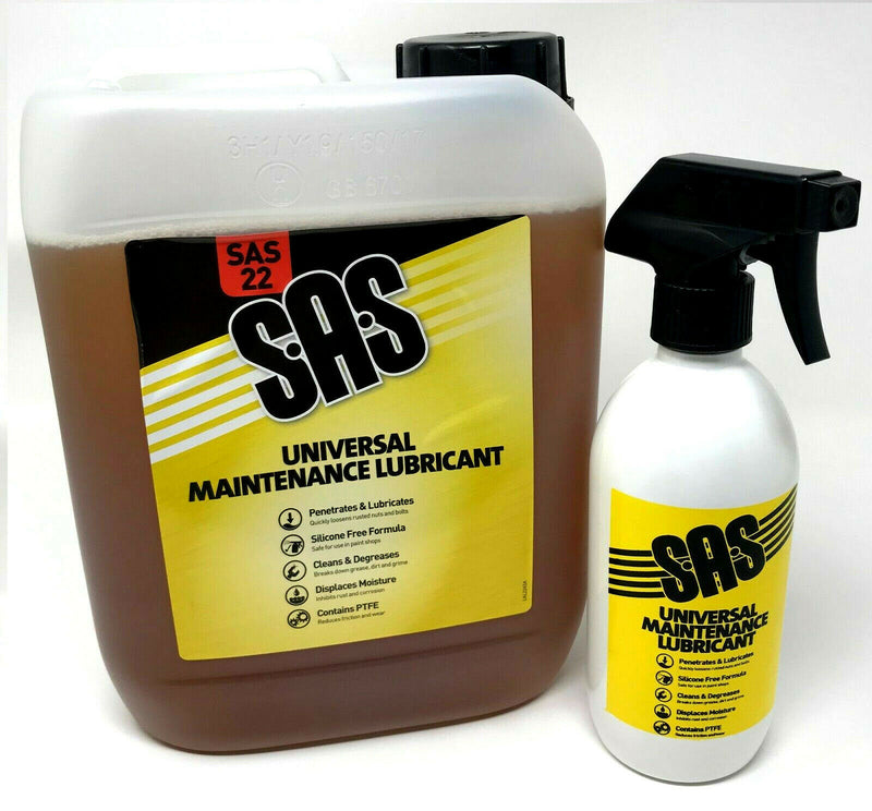 SAS22 5lt Maintenance spray oil water displacing + trigger bottle WD 40 Type