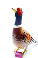 LIFE SIZE PHEASANT Metal Garden Ornament Lifelike Outdoor Indoor Garden Bird