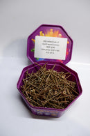 2KG Mixed Tub of Multi Wood Screws Pozi in Purple Octagonal Tub