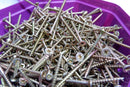 2KG Mixed Tub of Multi Wood Screws Pozi in Purple Octagonal Tub