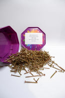 2KG Mixed Tub of Multi Wood Screws Pozi in Purple Octagonal Tub