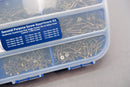 ASSORTED GENERAL PURPOSE WOODSCREWS - TRADE BOX OF 1700 WOOD SCREWS 20mm - 80mm