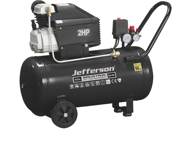 Jefferson 50 Litre 2HP 8 Bar Compressor 110 & 230
