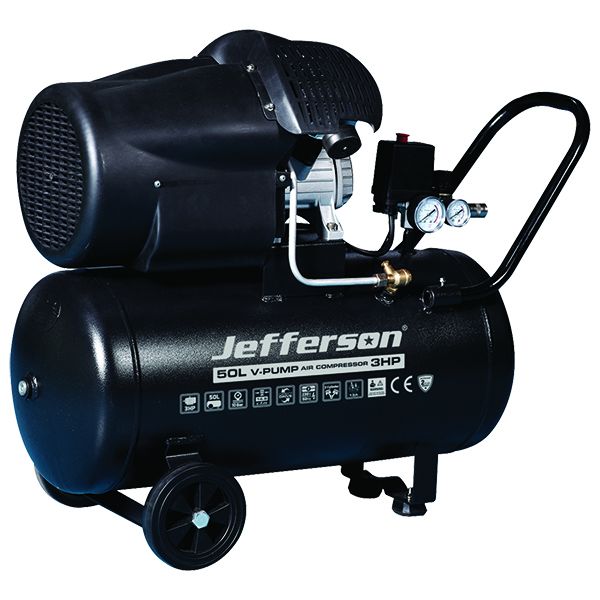 Jefferson 50 Litre 3HP 10 Bar V Pump Compressor (230V)