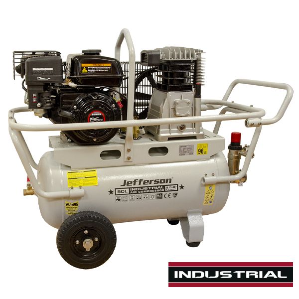 Jefferson 50 Litre 6.5HP 10 Bar Petrol Compressor