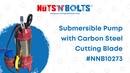 Heavy Duty Submersible Water Pump with Carbon Steel Cutting Blade