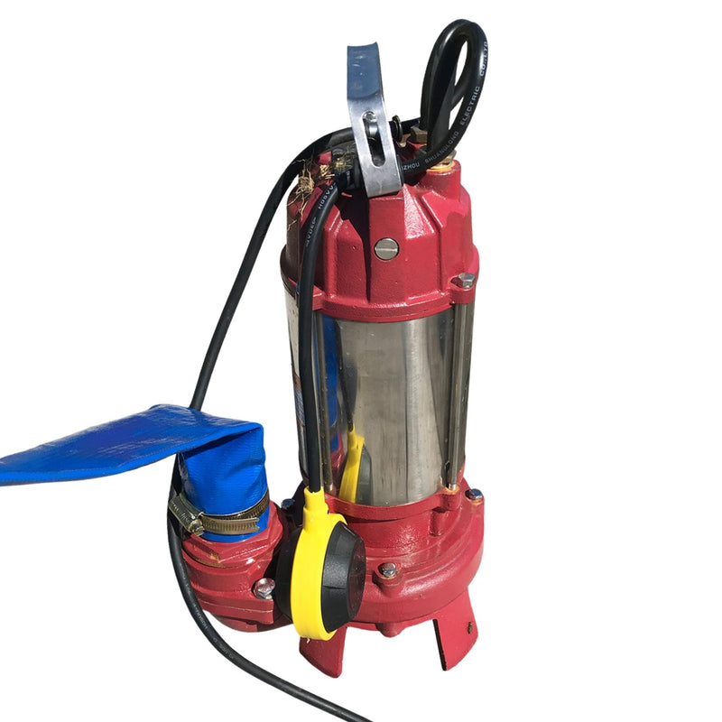 Heavy Duty Submersible Water Pump with Carbon Steel Cutting Blade