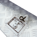 Aluminium Checker Plate Lockable Underbody Tool box Storage Box For Ifor Williams 26" x 9" x 9