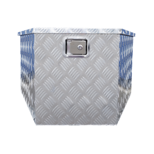 Aluminium Checker Plate Toolbox - Trailer Storage Box - 865X485X395MM