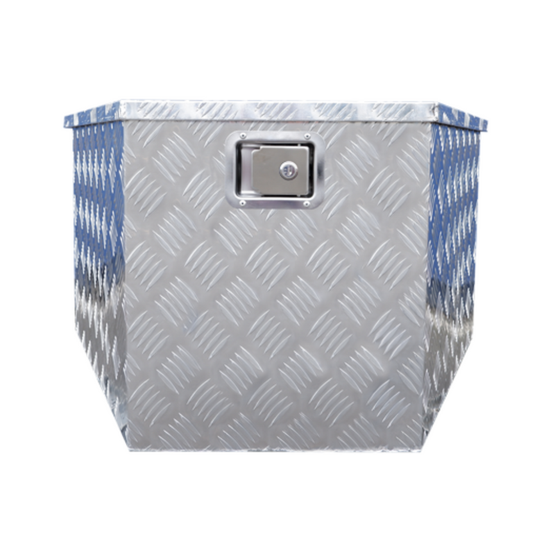 Aluminium Checker Plate Toolbox - Trailer Storage Box - 865X485X395MM