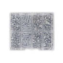 Box of 400 Assorted Flange Pozi Pan Self Tapping Screws. A2-70 Stainless Steel