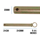 Adjustable 220mm Tow Hitch Drop Plate 2 Pin