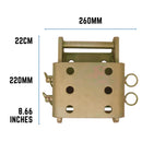 Adjustable 220mm Tow Hitch Drop Plate 2 Pin