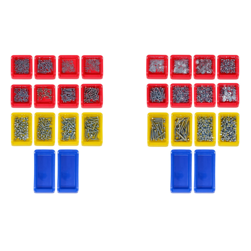 2,650 Piece M4 M5 M6 & M8 Nut, Bolt & Washer Workshop Assortment