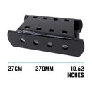 Black Adjustable 270mm Tow Hitch Drop Plate 2 Pin