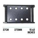 Black Adjustable 270mm Tow Hitch Drop Plate 2 Pin