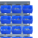 30kg M6 To M20 Nut, Bolt & Washer Assortment with 40 Lin Bins & Backplate