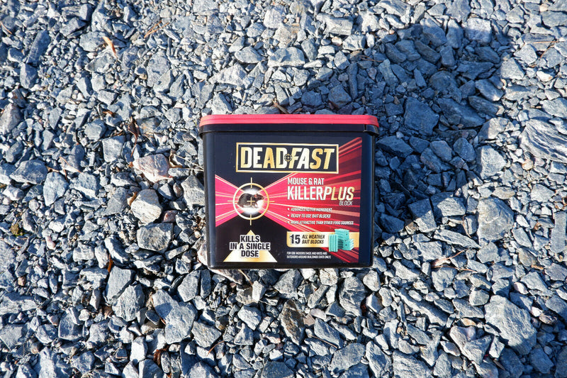 Deadfast Mouse Rat Killer Plus Poison, Paste Bait Blocks Pre Baited Station Trap