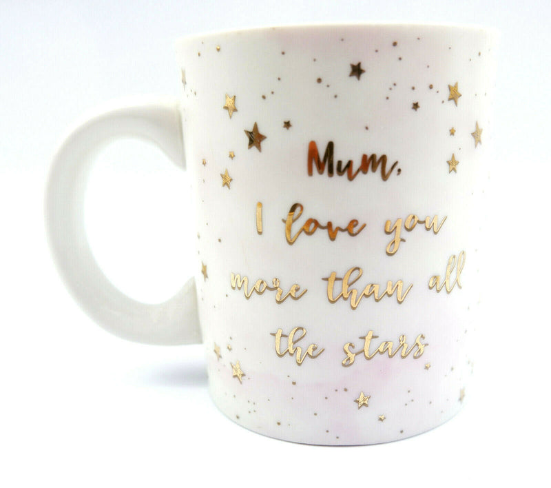 Scattered Stars Mum Mother Ma I Love You More than Mug Gift Box Tea Coffee