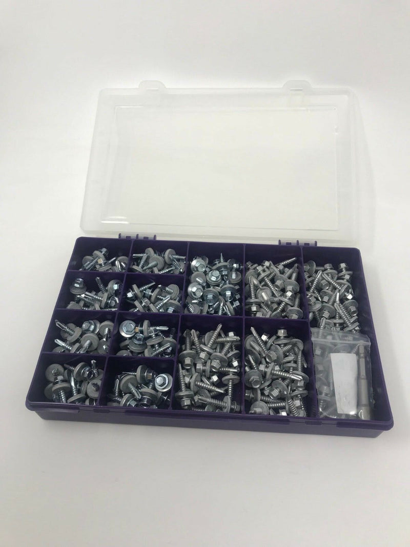 225,Self Drilling Screws Light Section 6.3 x 22 5.5 x 22 32 ASSORTED Kit Box Set