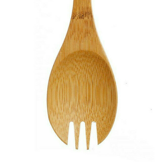 Sass & Belle Bamboo Spork lunch Box Picnic Camping Food Fork Spoon Knife