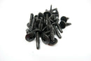 BLACK SELF DRILLING CAR INTERIOR PANEL SCREWS - SELF TAPPING ZINC