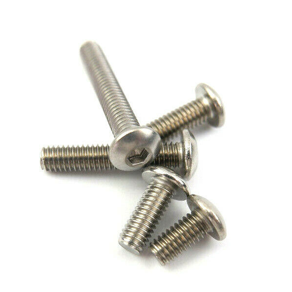 360 KIT SET M4 M5 M6 A2 Stainless button head Screws, Socket Allen Key Bolts