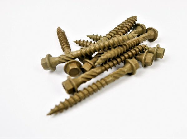 HEX HEAD LANDSCAPE SCREWS SLEEPER DECKING FIXING TIMBERFIX TIMBERLOK IN-DEX TYPE