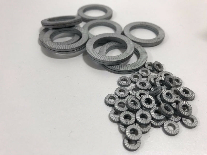 M6 6mm Helico Nord Lock type Wedge lock Washers Steel Delta Protekt DIN 65151