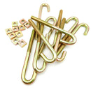 Pack of 10, M8 x 160mm J Bolts, Hook Bolts, Roofing Bolts & Nuts, Threaded 50mm