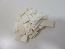 28mm x 28mm SELF ADHESIVE STICK ON CABLE TIE WIRE BASE MOUNTS WHITE