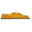 Cast Iron Large Domed Shell Oil Sign Advertising Garage Sign Wall Gate Shop