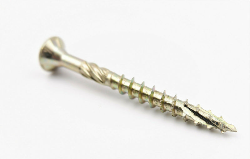ForgeFix ForgeFast Elite Anti Split Wood Screws Yellow Boxed Pozi PZ 12-240mm